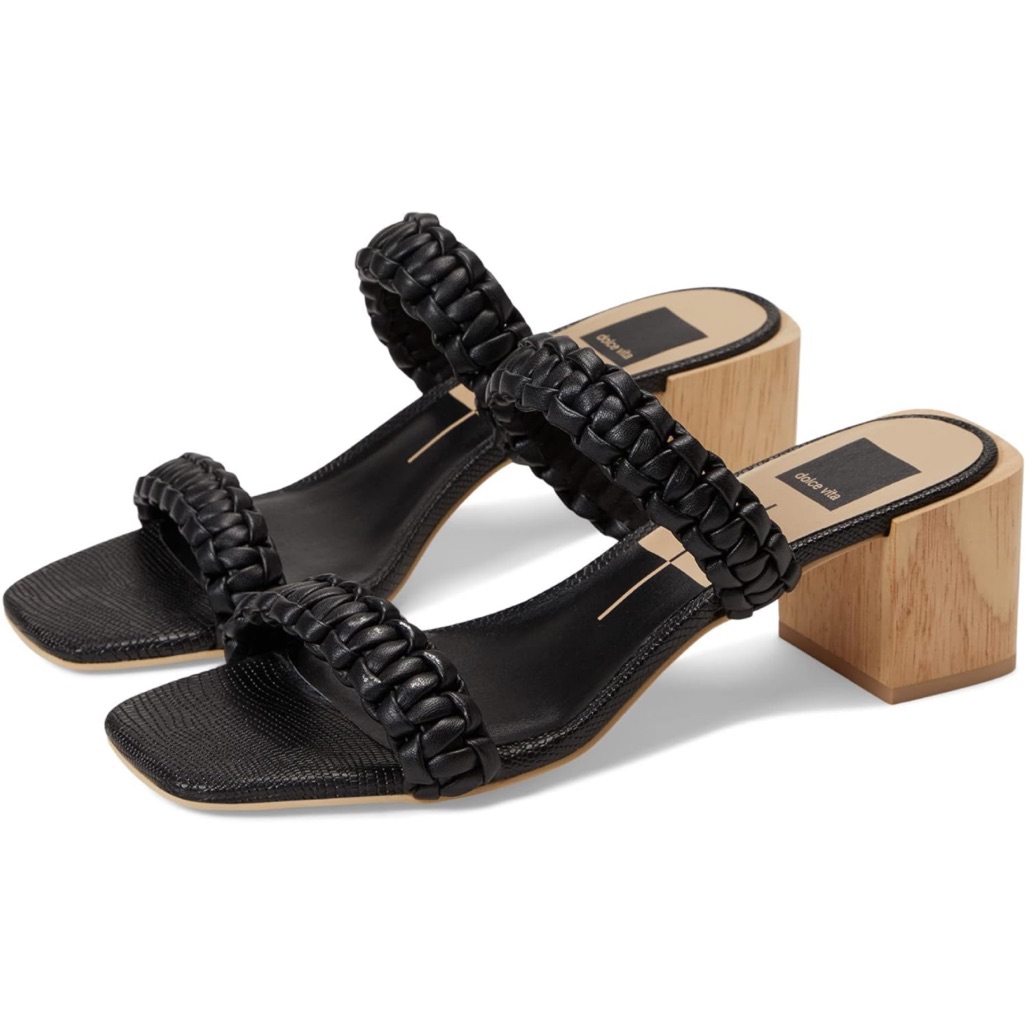 New Dolce Vita Zeno Heel Sandals Black Stella